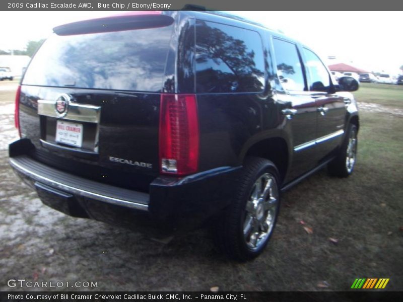 Blue Chip / Ebony/Ebony 2009 Cadillac Escalade AWD
