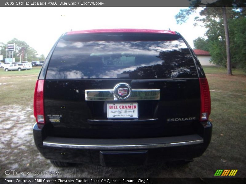 Blue Chip / Ebony/Ebony 2009 Cadillac Escalade AWD
