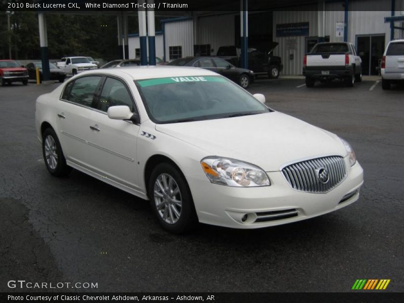 White Diamond Tri-Coat / Titanium 2010 Buick Lucerne CXL