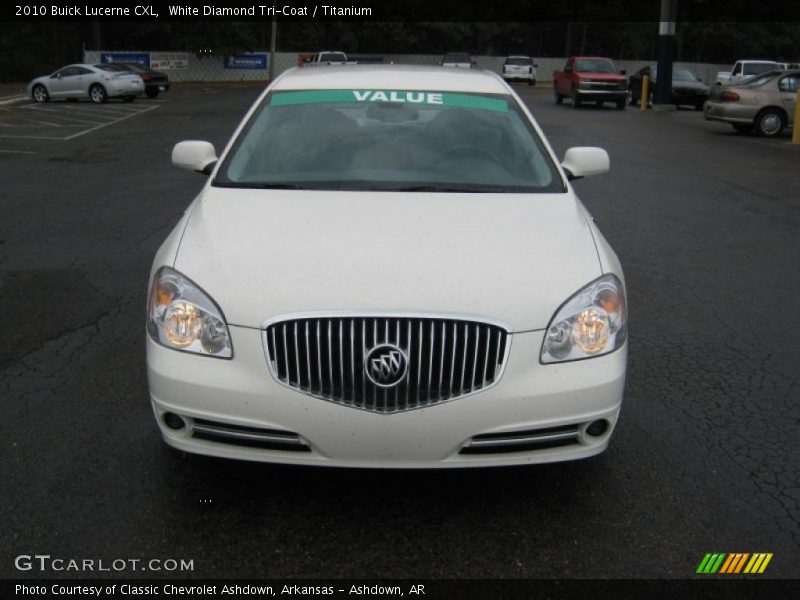 White Diamond Tri-Coat / Titanium 2010 Buick Lucerne CXL