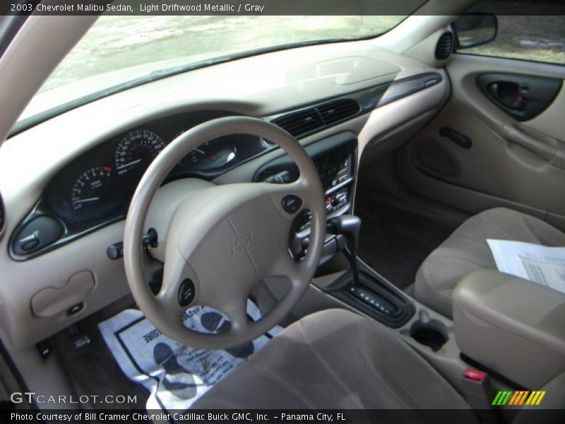 Light Driftwood Metallic / Gray 2003 Chevrolet Malibu Sedan