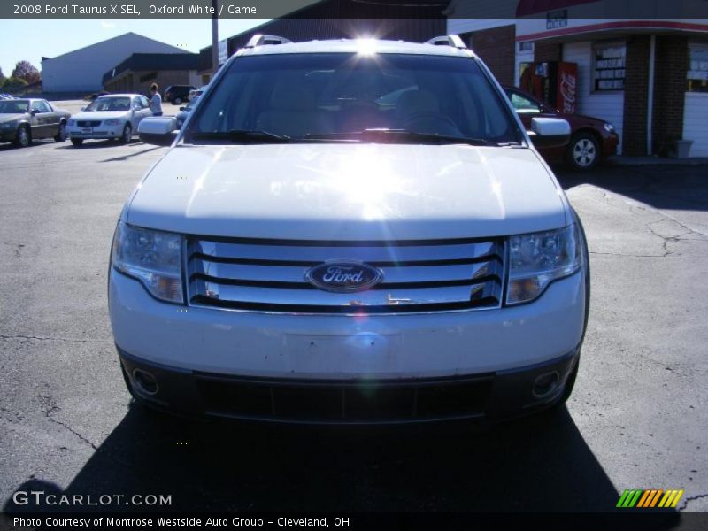 Oxford White / Camel 2008 Ford Taurus X SEL