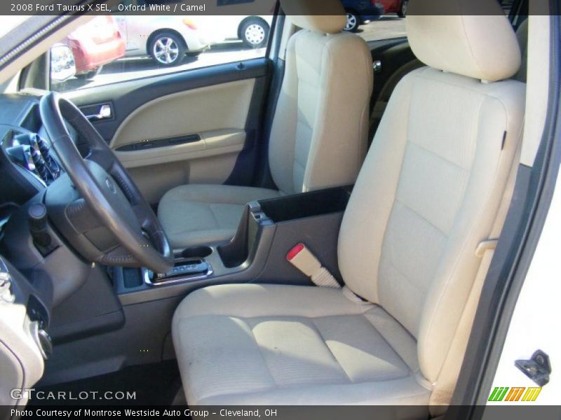 Oxford White / Camel 2008 Ford Taurus X SEL