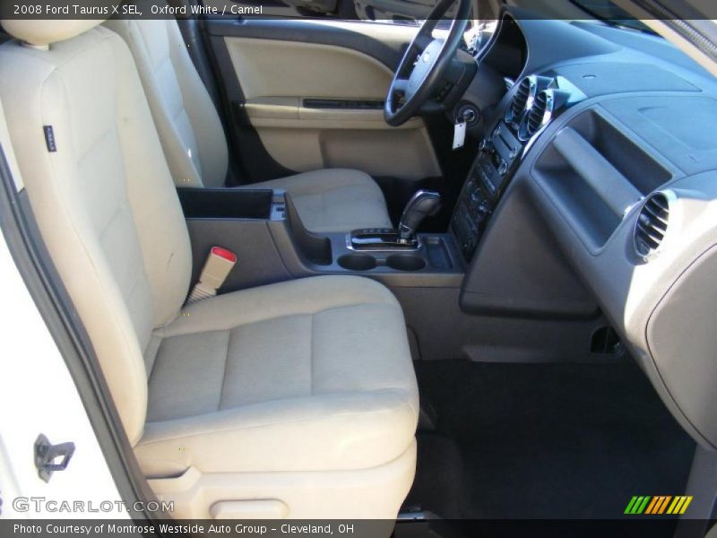 Oxford White / Camel 2008 Ford Taurus X SEL