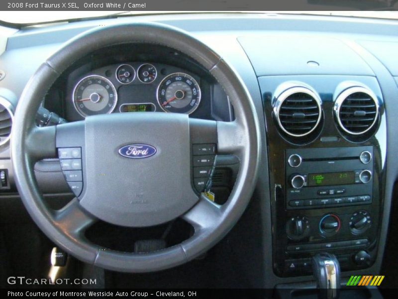 Oxford White / Camel 2008 Ford Taurus X SEL