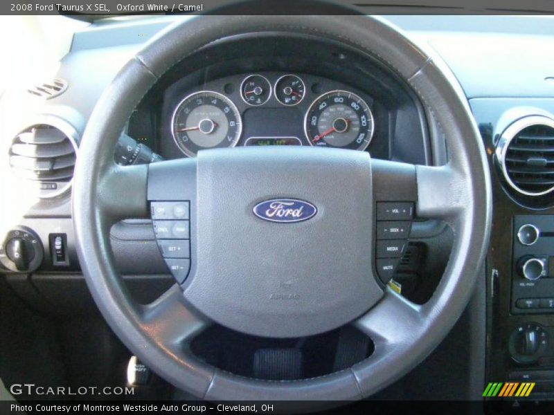 Oxford White / Camel 2008 Ford Taurus X SEL