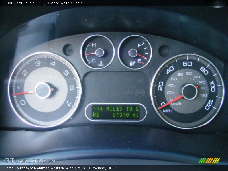 Oxford White / Camel 2008 Ford Taurus X SEL