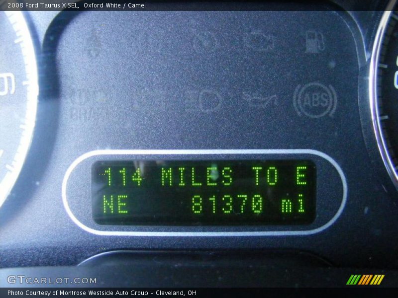 Oxford White / Camel 2008 Ford Taurus X SEL