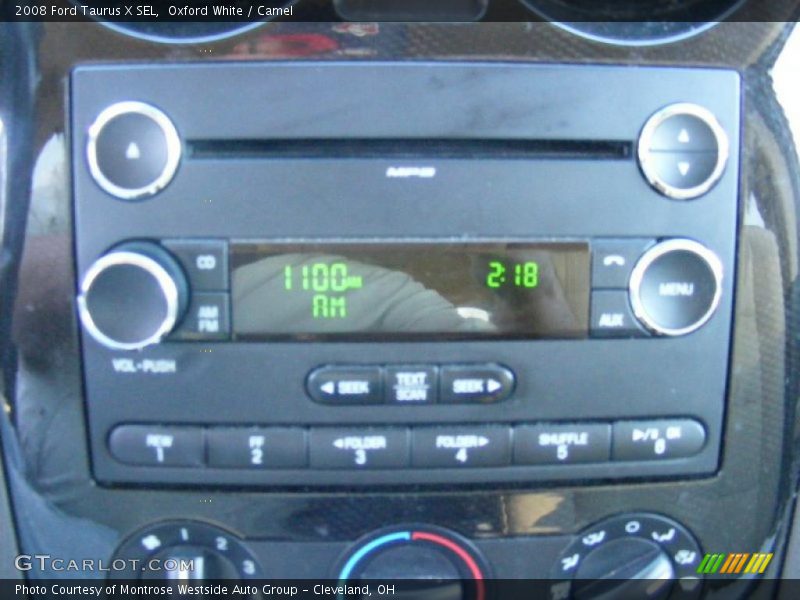 Oxford White / Camel 2008 Ford Taurus X SEL