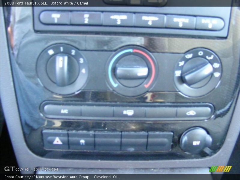 Oxford White / Camel 2008 Ford Taurus X SEL