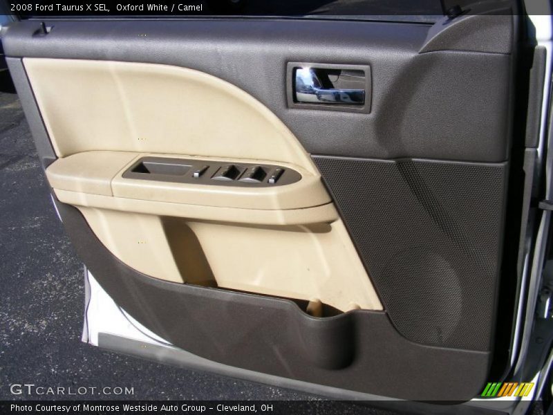 Oxford White / Camel 2008 Ford Taurus X SEL