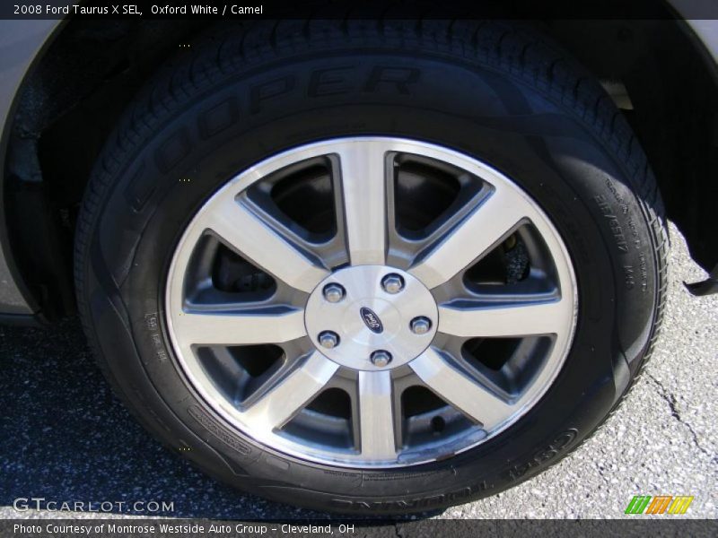 Oxford White / Camel 2008 Ford Taurus X SEL
