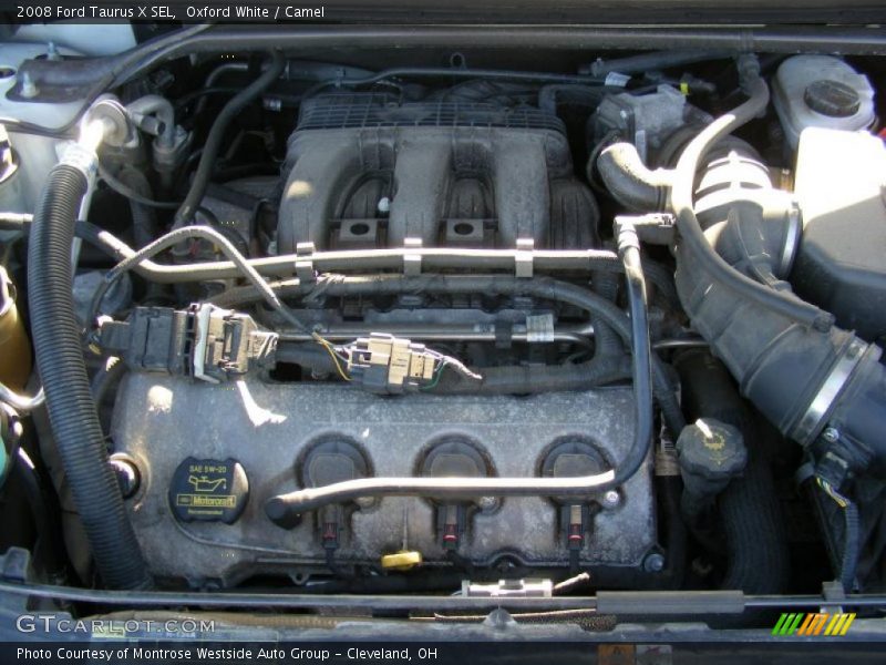 Oxford White / Camel 2008 Ford Taurus X SEL