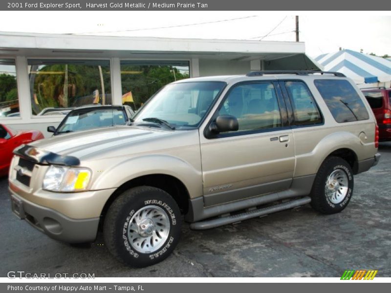 Harvest Gold Metallic / Medium Prairie Tan 2001 Ford Explorer Sport