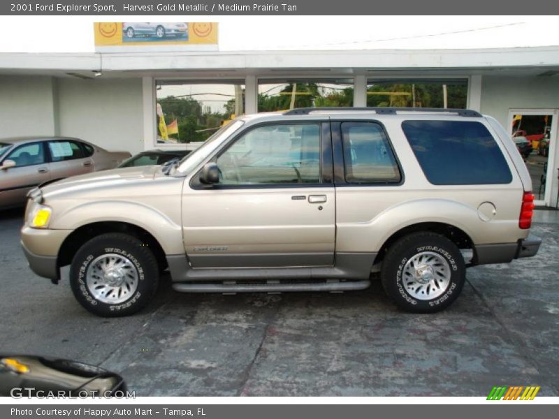 Harvest Gold Metallic / Medium Prairie Tan 2001 Ford Explorer Sport