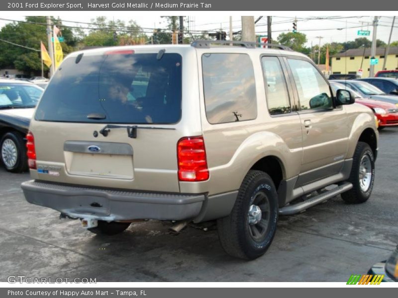 Harvest Gold Metallic / Medium Prairie Tan 2001 Ford Explorer Sport