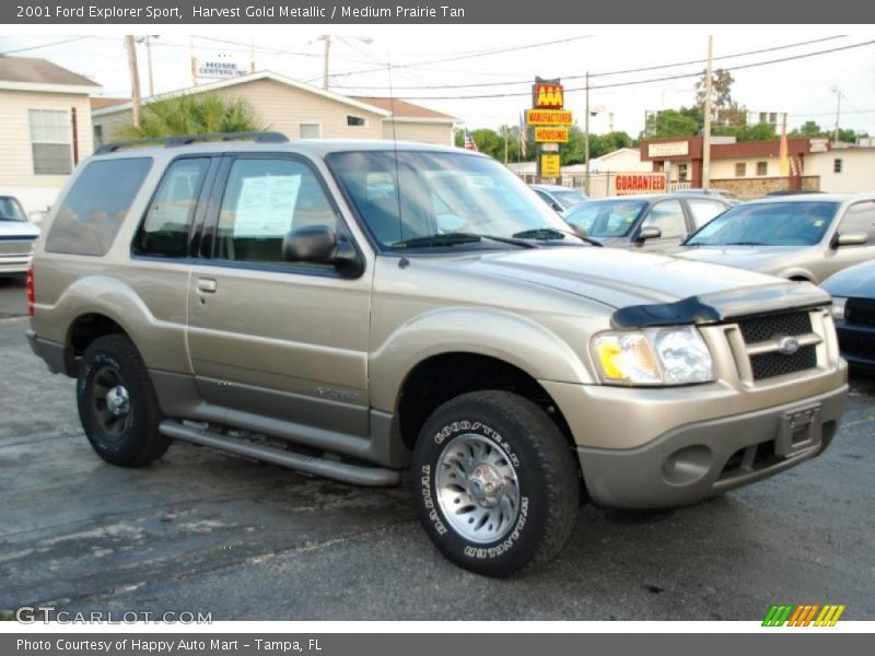 Harvest Gold Metallic / Medium Prairie Tan 2001 Ford Explorer Sport