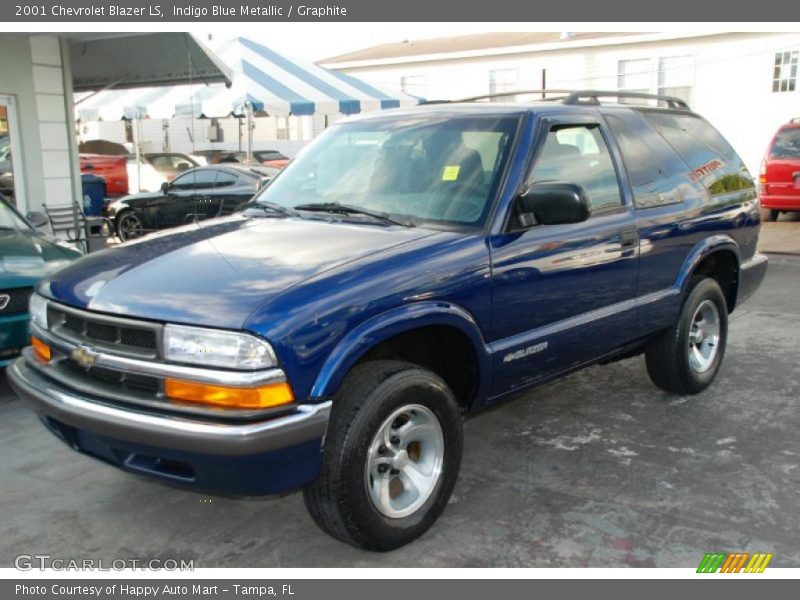 Indigo Blue Metallic / Graphite 2001 Chevrolet Blazer LS