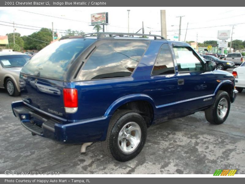 Indigo Blue Metallic / Graphite 2001 Chevrolet Blazer LS
