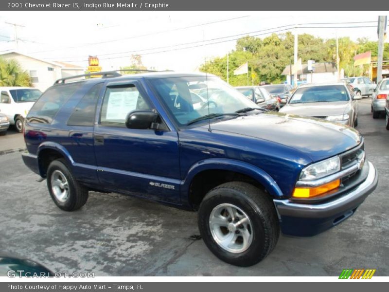 Indigo Blue Metallic / Graphite 2001 Chevrolet Blazer LS