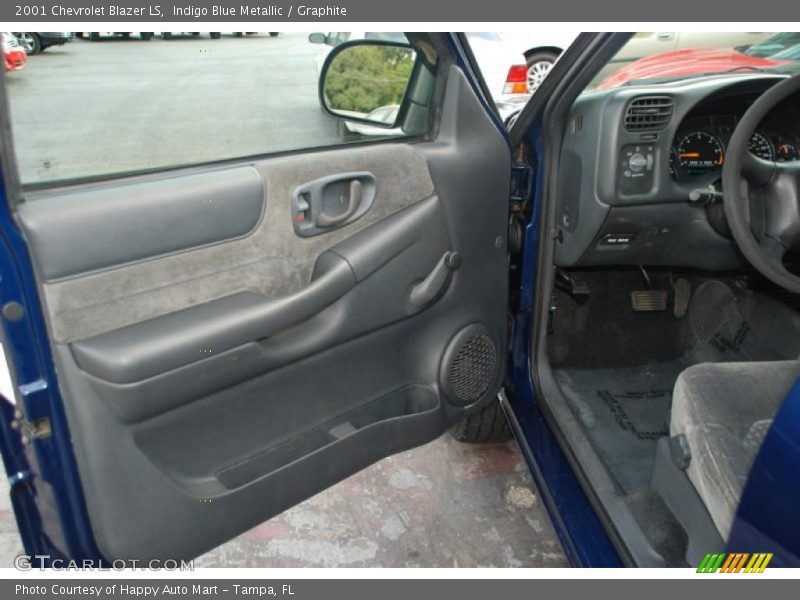 Indigo Blue Metallic / Graphite 2001 Chevrolet Blazer LS