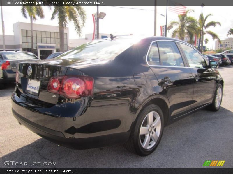 Black / Anthracite Black 2008 Volkswagen Jetta SE Sedan