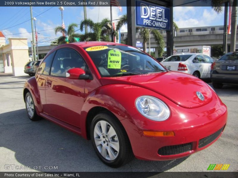 Salsa Red / Black 2009 Volkswagen New Beetle 2.5 Coupe