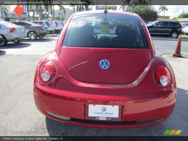 Salsa Red / Black 2009 Volkswagen New Beetle 2.5 Coupe