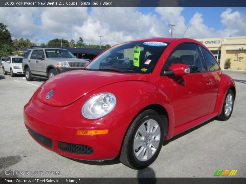 Salsa Red / Black 2009 Volkswagen New Beetle 2.5 Coupe