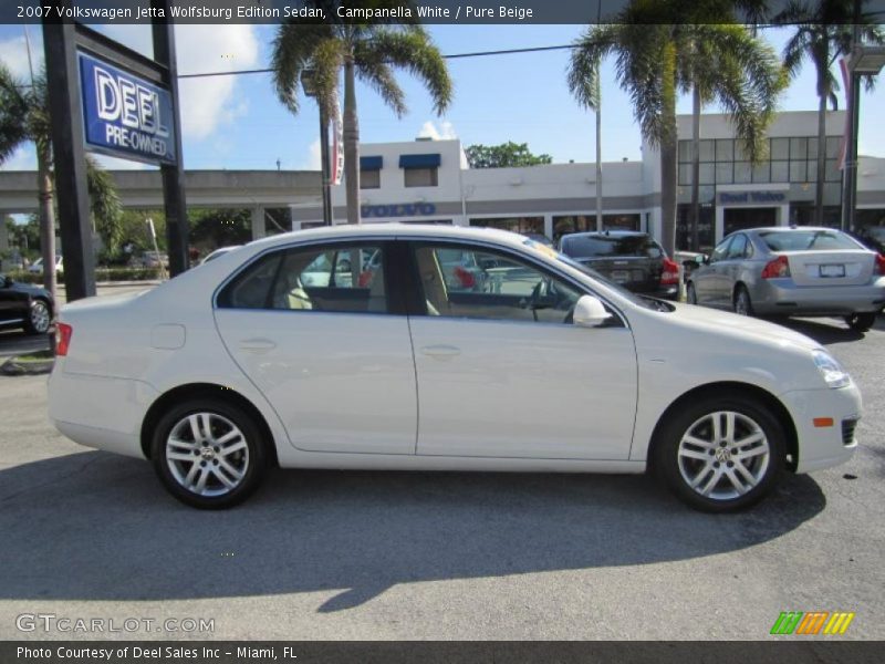 Campanella White / Pure Beige 2007 Volkswagen Jetta Wolfsburg Edition Sedan