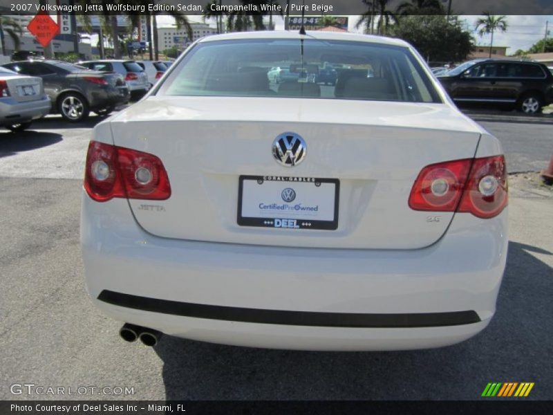 Campanella White / Pure Beige 2007 Volkswagen Jetta Wolfsburg Edition Sedan