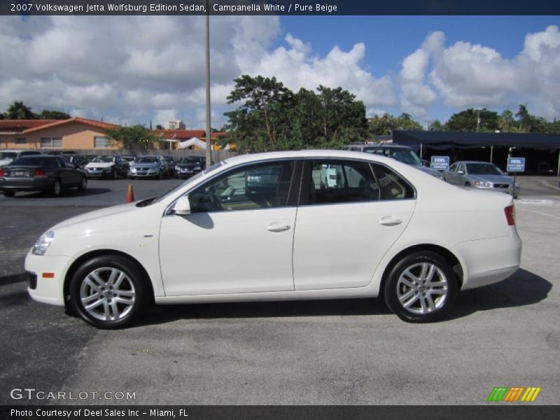 Campanella White / Pure Beige 2007 Volkswagen Jetta Wolfsburg Edition Sedan