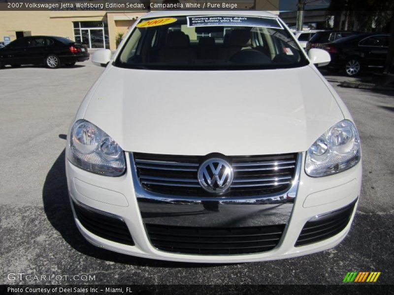 Campanella White / Pure Beige 2007 Volkswagen Jetta Wolfsburg Edition Sedan