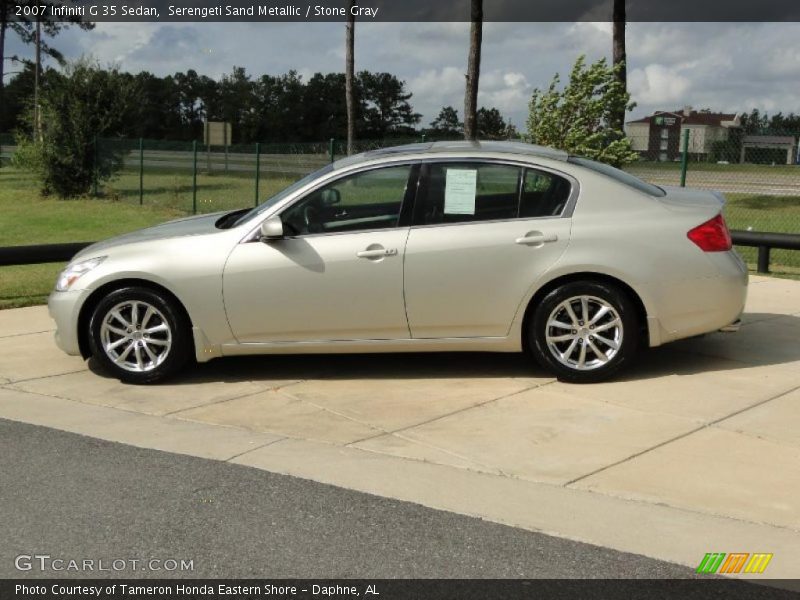 Serengeti Sand Metallic / Stone Gray 2007 Infiniti G 35 Sedan