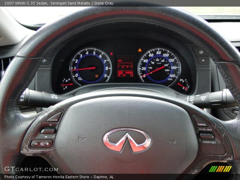 Serengeti Sand Metallic / Stone Gray 2007 Infiniti G 35 Sedan