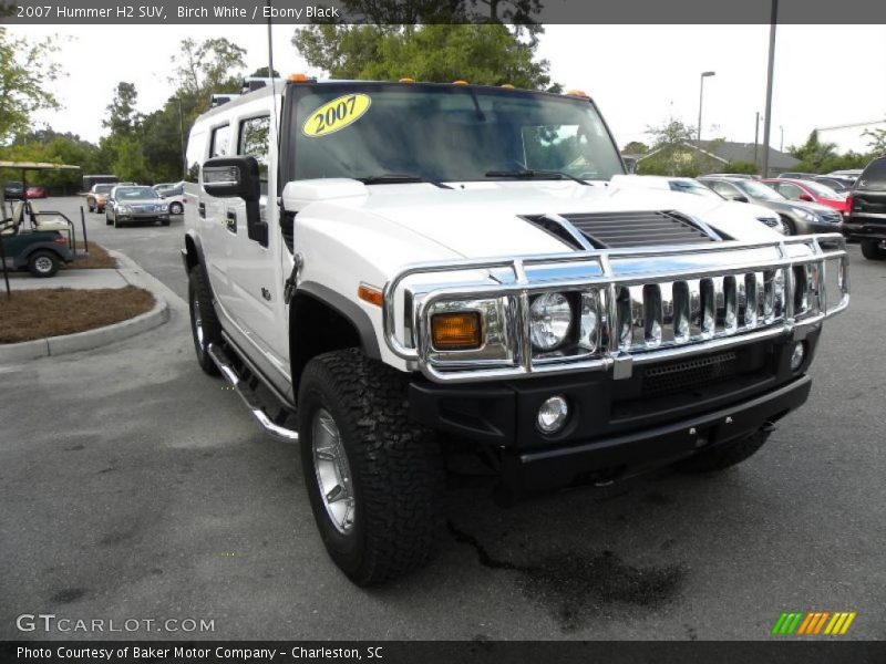 Birch White / Ebony Black 2007 Hummer H2 SUV