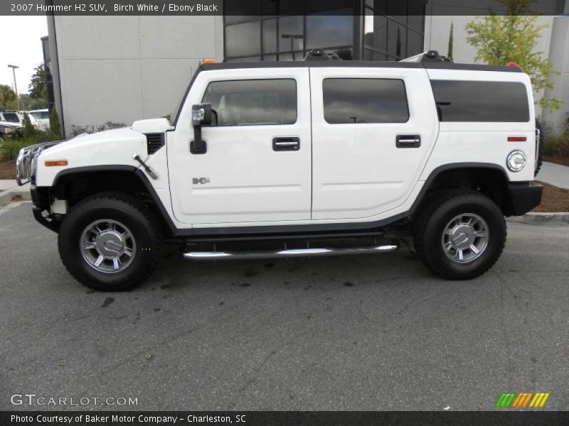 Birch White / Ebony Black 2007 Hummer H2 SUV