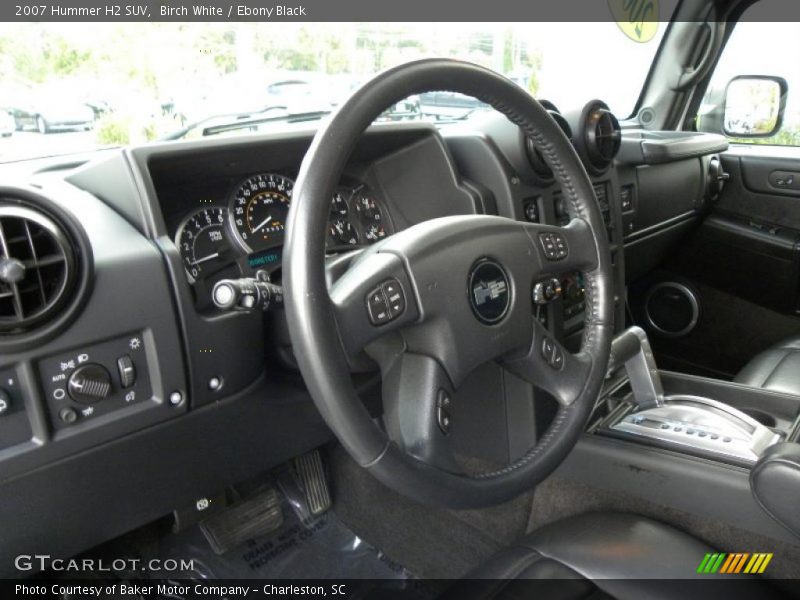 Birch White / Ebony Black 2007 Hummer H2 SUV