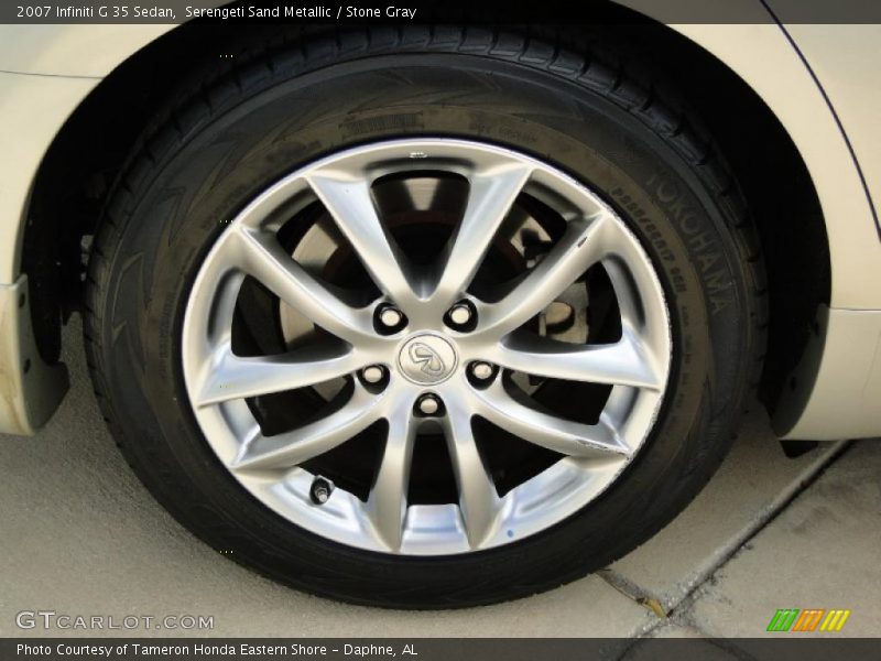 Serengeti Sand Metallic / Stone Gray 2007 Infiniti G 35 Sedan