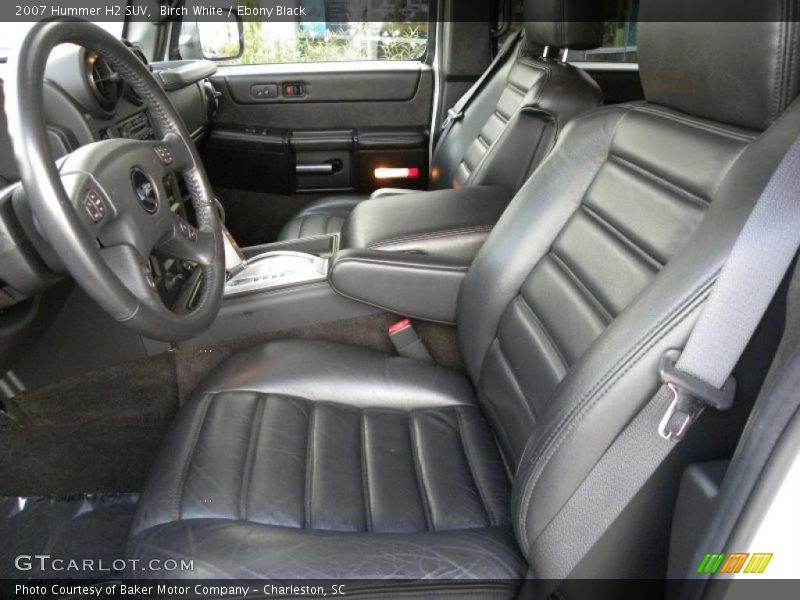 Birch White / Ebony Black 2007 Hummer H2 SUV