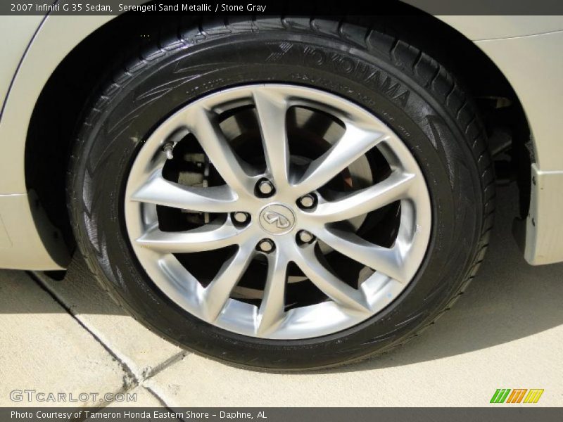 Serengeti Sand Metallic / Stone Gray 2007 Infiniti G 35 Sedan
