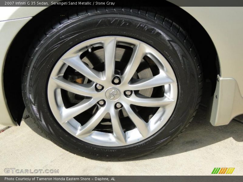 Serengeti Sand Metallic / Stone Gray 2007 Infiniti G 35 Sedan