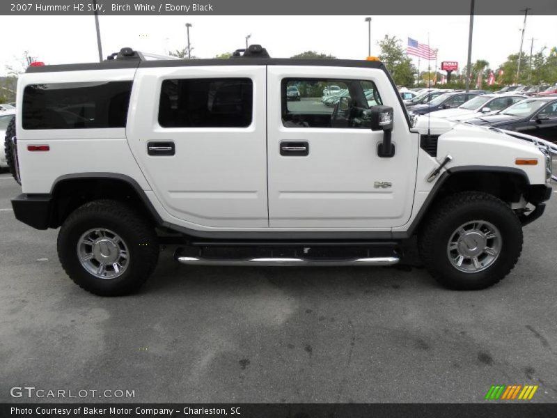 Birch White / Ebony Black 2007 Hummer H2 SUV