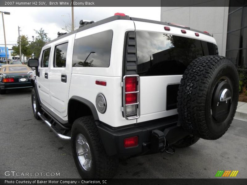 Birch White / Ebony Black 2007 Hummer H2 SUV