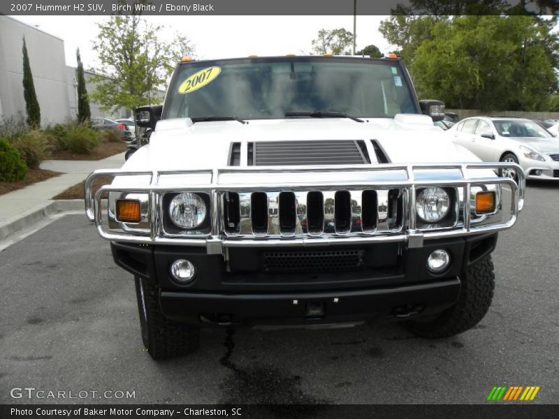 Birch White / Ebony Black 2007 Hummer H2 SUV