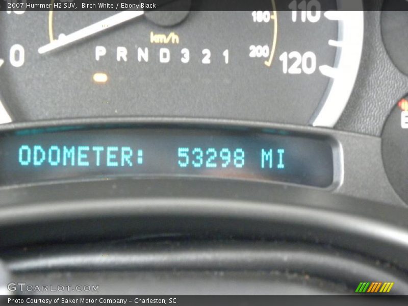 Birch White / Ebony Black 2007 Hummer H2 SUV