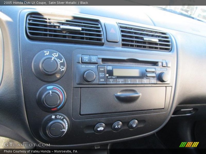 Controls of 2005 Civic LX Coupe