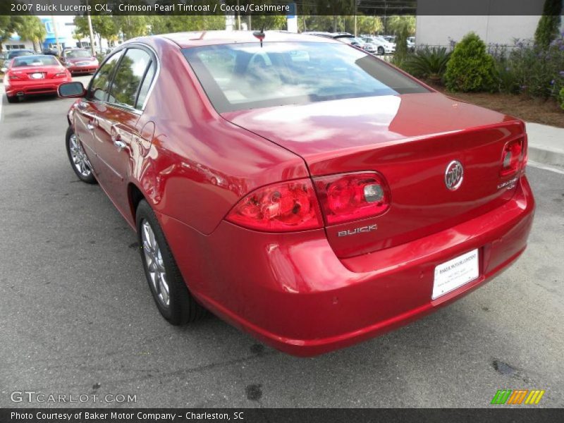 Crimson Pearl Tintcoat / Cocoa/Cashmere 2007 Buick Lucerne CXL