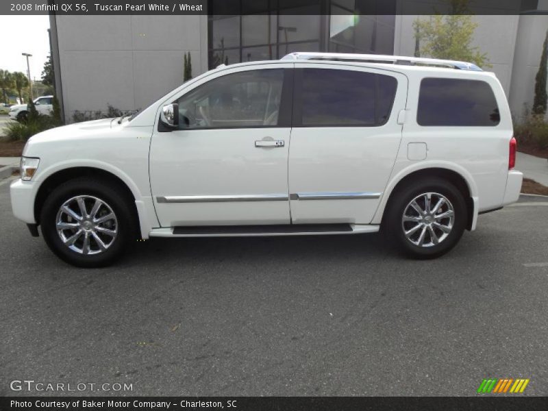 Tuscan Pearl White / Wheat 2008 Infiniti QX 56