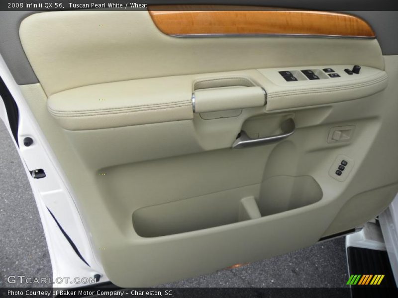 Tuscan Pearl White / Wheat 2008 Infiniti QX 56
